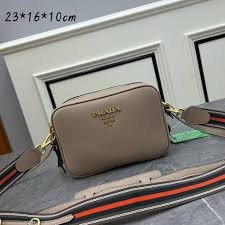 Replica Prada 1BH082 Leather bag with shoulder strap Light Pink Gold